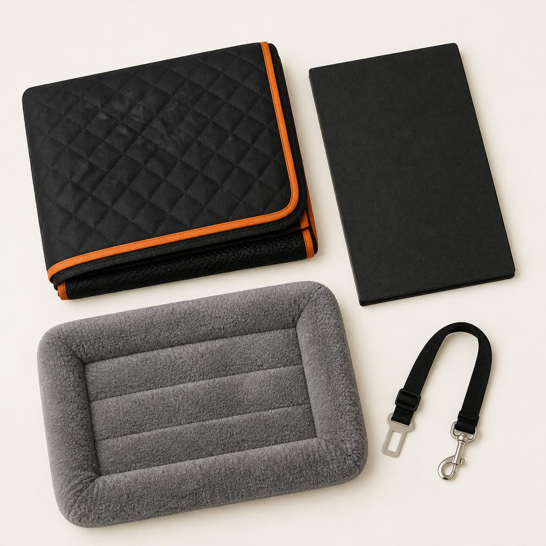 What's included: seat cover, removable base board, plush bed pad (Complete Setup) and dog seat belt