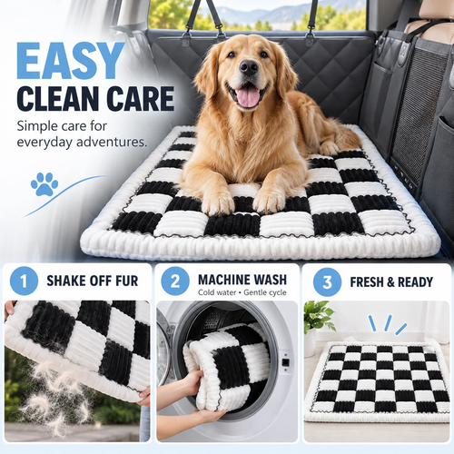 TrekFold™ ComfortRide Dog Car Bed Mat
